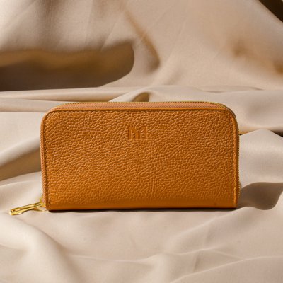 BELINE BROWN - veľká dámska peňaženka na zips, hnedá