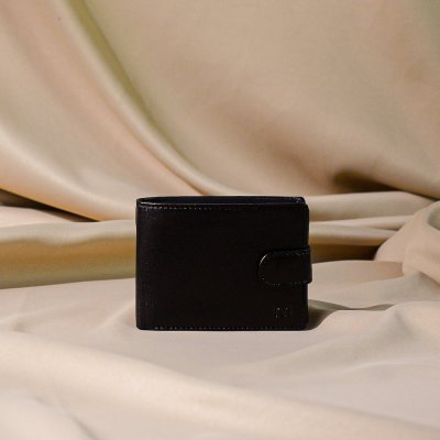 GEREMY - pánska peňaženka so zapínaním na patent čierna